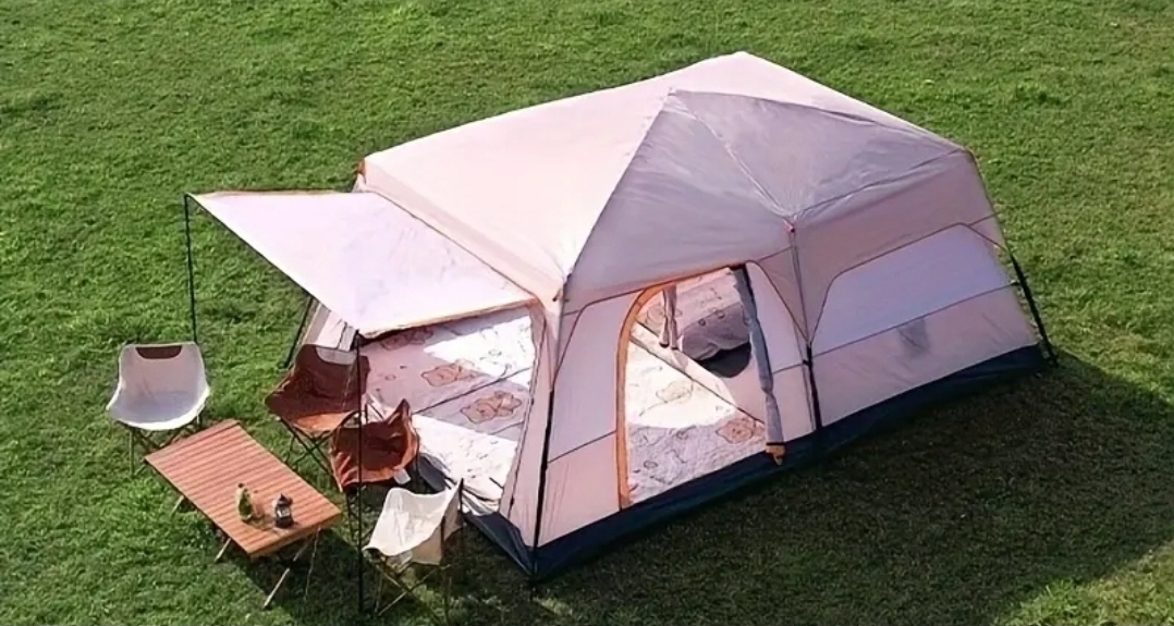 Turueg multi-tent family glamping setup at Retreat at Hope Farm